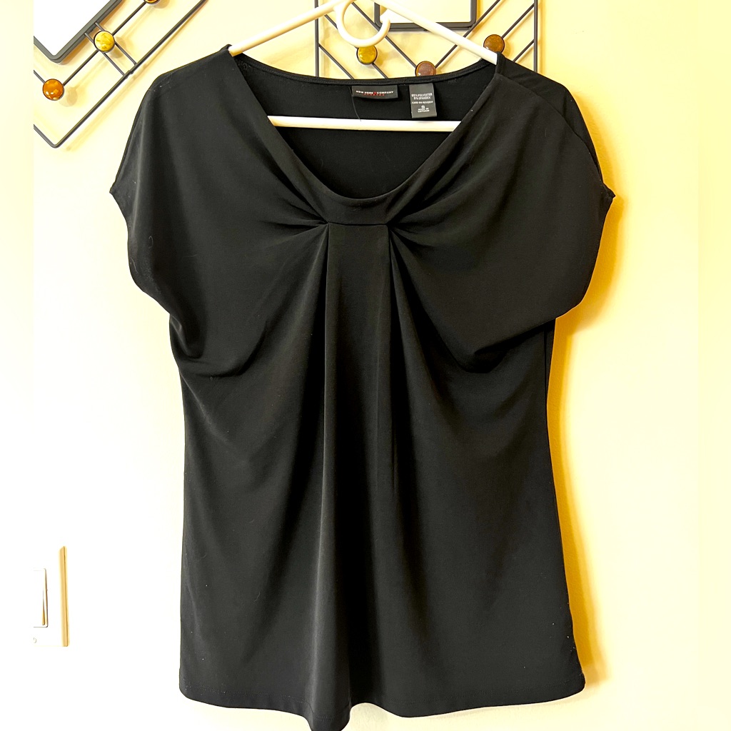 Unique Solid Black Top